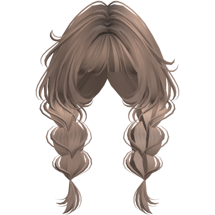 ♡ Dolly Low Girl Braids (Milktea) Roblox item