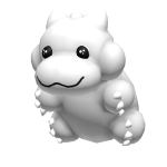 White Hugging Dino