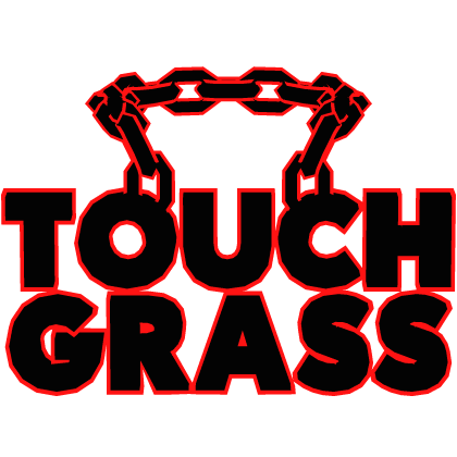 Cartoony Red Touch Grass Chain Roblox item