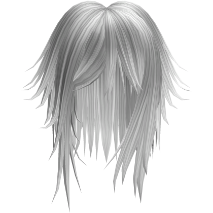 white emo long shaggy fringe boy hair Roblox item