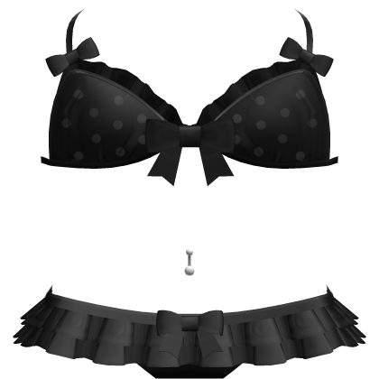 ꒰♡꒱ cute full black summer swimsuit bikini set