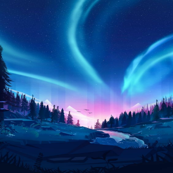Northern Lights Art Roblox decal