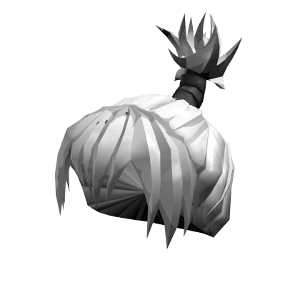 Kokichi Mechamaru Samurai Hair (White) | Roblox Item - Rolimon's