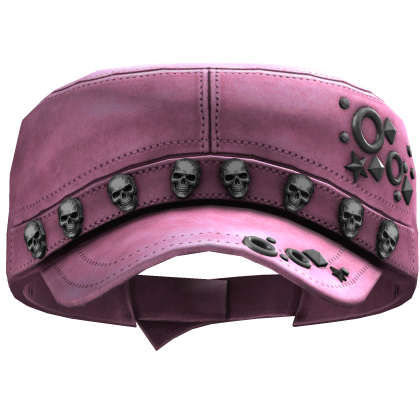 Caded Y2K Skull Beret (Pink) Roblox item