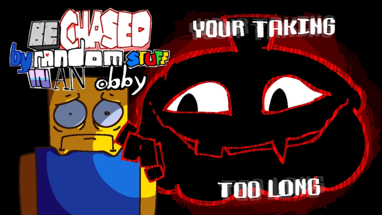 Be chased by random stuff in an obby screenshot 2