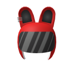 Red Punk Bunny Helmet