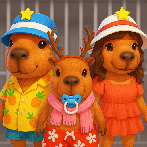 🎅CHRISTMAS CAPYBARA FAMILY PRISON RUN ESCAPE Obby official Roblox game thumbnail