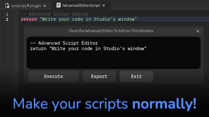 Script Executor preview 2
