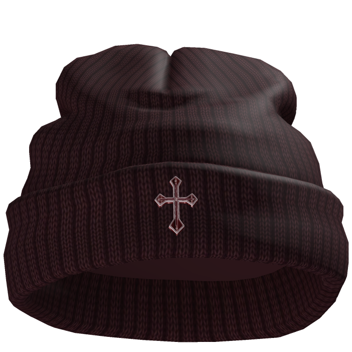 Chrome Cross Worn Beanie