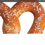 Salted soft pretzle