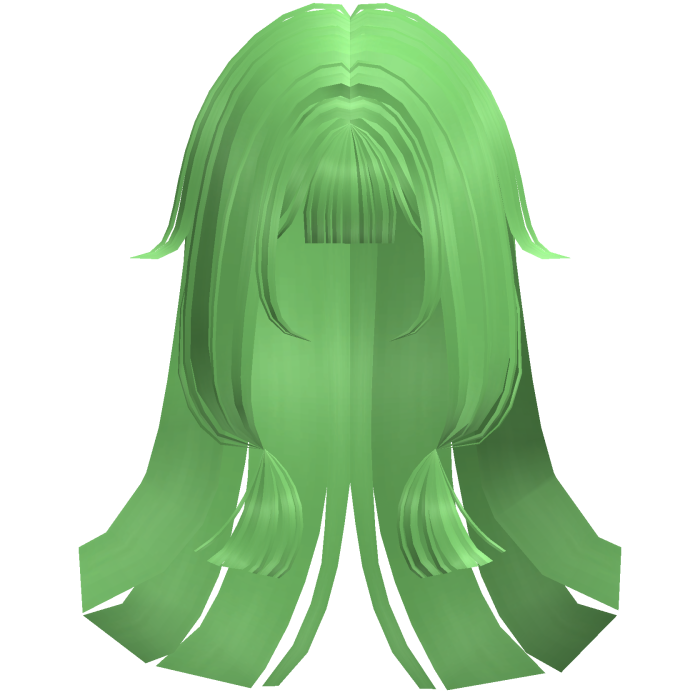 Soft Anime Straight Hime Hair (Green)