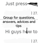 Group for advice, tips questions and answers