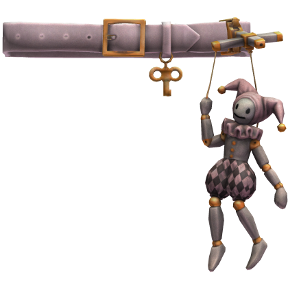 Pale Pink Jester Puppet Belt Roblox item