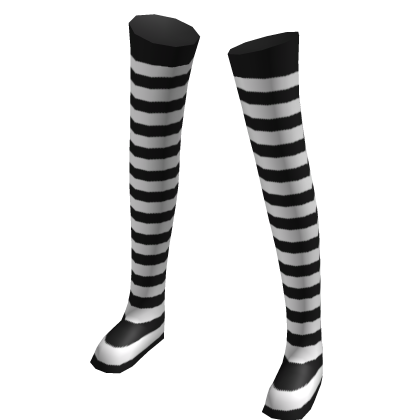 Black and White Striped Leg Warmers thumbnail