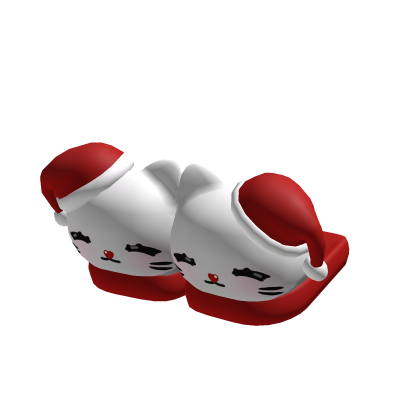 Christmas Kitty Slippers