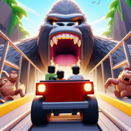 Cart Ride into Monkey!