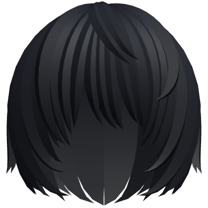 (^ ×ᆺ× ^) emo nyan anime boy hair in navy blue