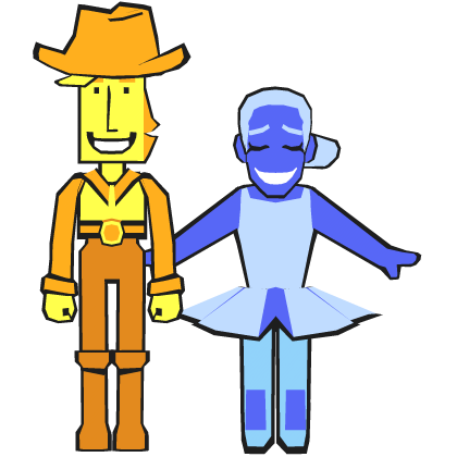 Yellow Blue Shoulder Pal - DELTARUNE