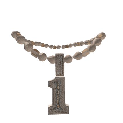 Iced out chosen one Necklace Roblox item