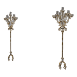 [FREE] Candelabra Candle Maximalist - White Gold