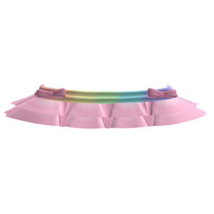 Pink tweencore rainbow ruffle skirt
