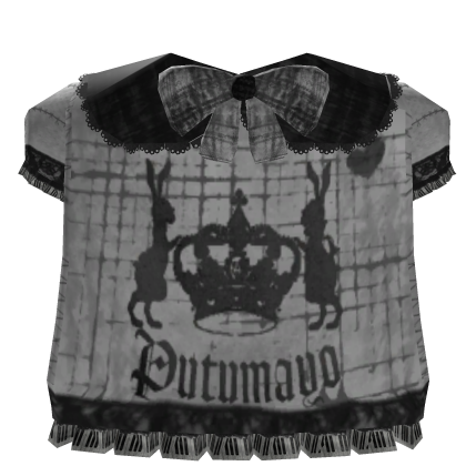 Gothic Black and White Doll Dress