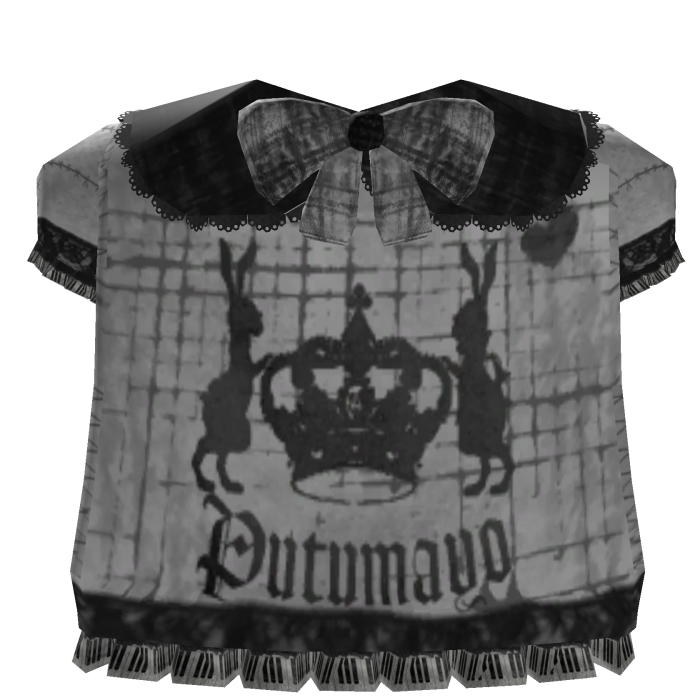 Gothic Black and White Doll Dress