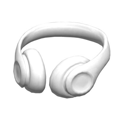 White Headphones Neck
