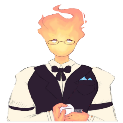 grillby drawing 1 Roblox decal