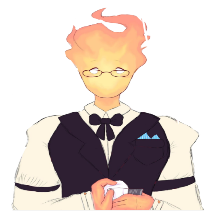 grillby drawing 1 Roblox decal