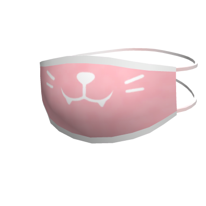 Kitty Face Mask in Pink