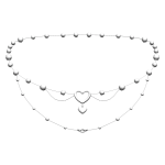 Necklace with Hearts