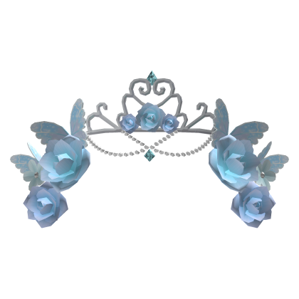 Blue Ethereal Fairy Flower Crown Roblox item