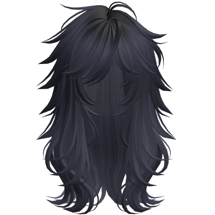 Scene Wispy Flared Wolfcut Navy