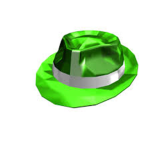 Green Sparkle Time Fedora Gang