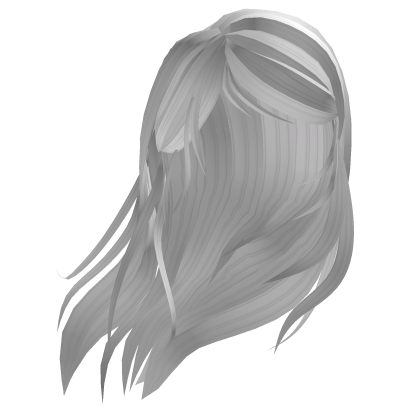 White Cute Windy hair Roblox item