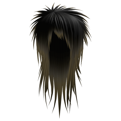 Black/Blonde Long Vkei Scene Emo Hair Roblox item