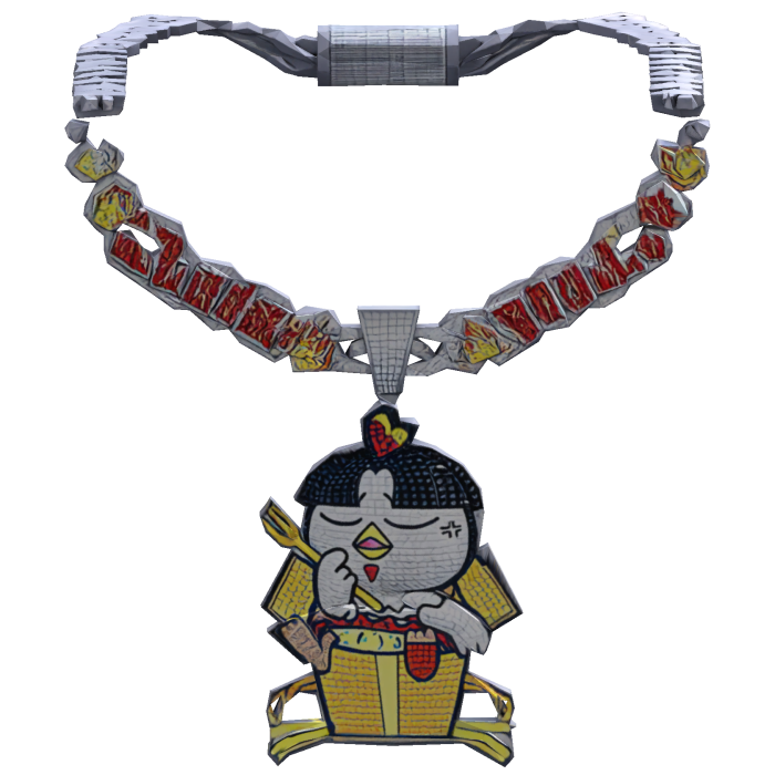Buldak Spicy Ramen Chain Necklace 3.0