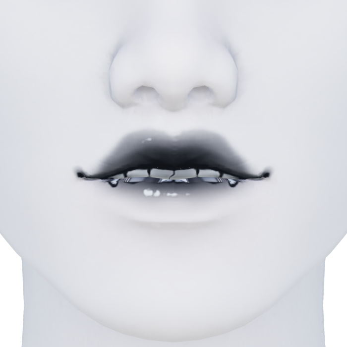 Emo Anime Black Lip Bite