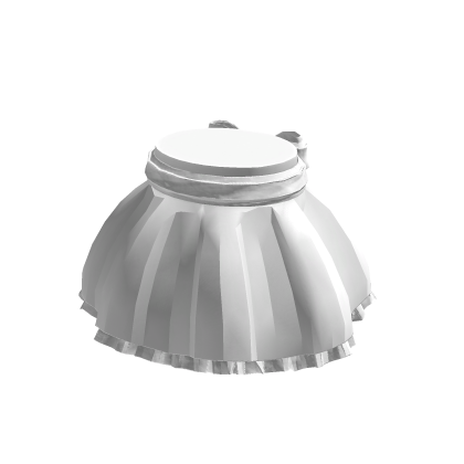 ♡ Ruffled Bow Skirt White