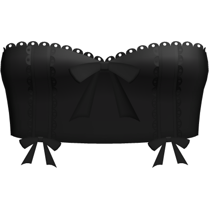 🎀 bow strapless top