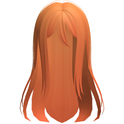 kanade long orange wispy anime hair Roblox item