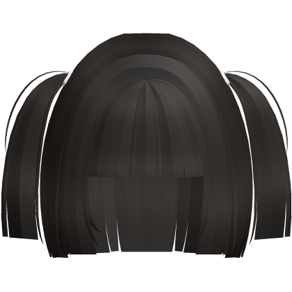 ♡ deep brown blunt hime bob w pigtails