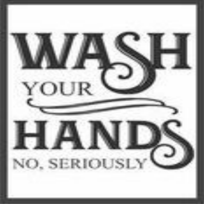 Wash Your Hands Sign Roblox decal