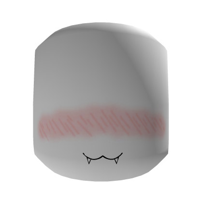 Blushed Cat Mask (white)