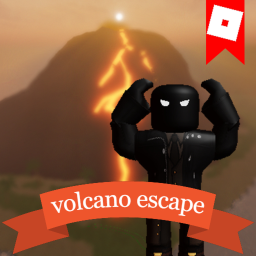 Escapa del volcán en erupción