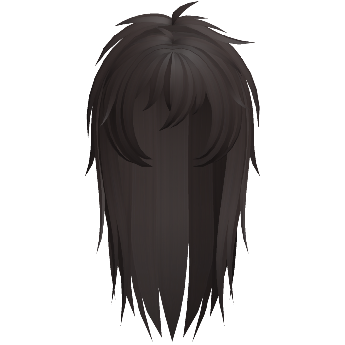 emo vkei moe scene messy hair brown