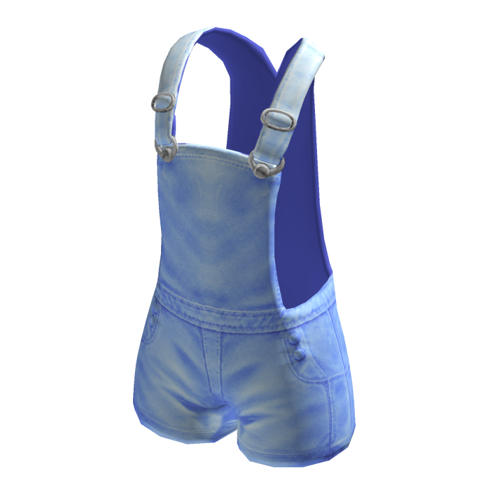 Blue Overall Shorts
