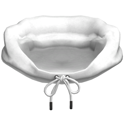 Hoodie Hood White Tied Oversized Y2K Basic 1.0