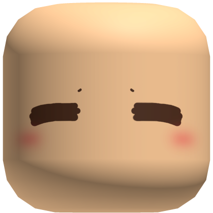 ୨୧ cute tired anxious frown face mask - Roblox